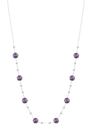 Collar - Plata y amatistas