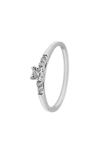 Bague Abby - Or blanc et diamants