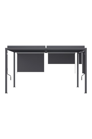 Pérgola bioclimática con estores