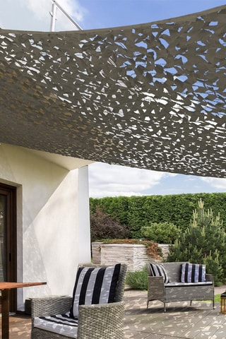 Malla de sombra rectangular - 9 m²