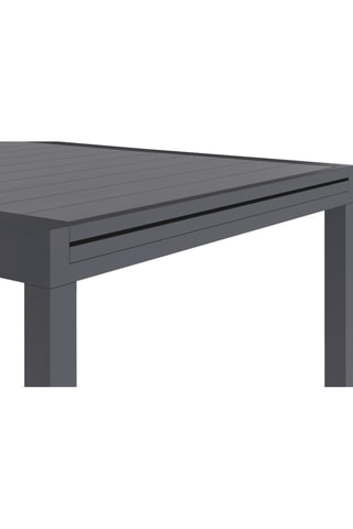 Mesa de jardín extensible - Gris - 90/180 x 73 x 90 cm