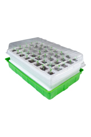 2 kits de germinación - 39 x 25,5 x 18,5 cm - 2 x 40 recipientes