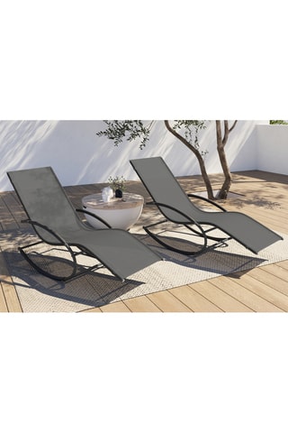 2 hamacas mecedoras Malawi - 154 x 85 x 59 cm