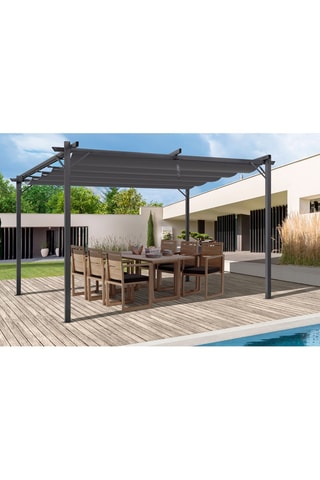 Pérgola con techo retráctil Marina - 12 m²