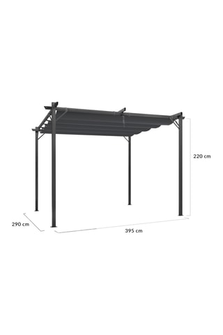 Pérgola con techo retráctil Marina - 12 m²
