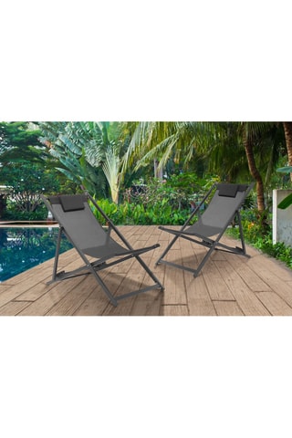 2 sillas plegables - 102 x 82 x 61 cm