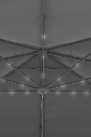 Sombrilla excéntrica rectangular LED con pata Sombra - 12 m²