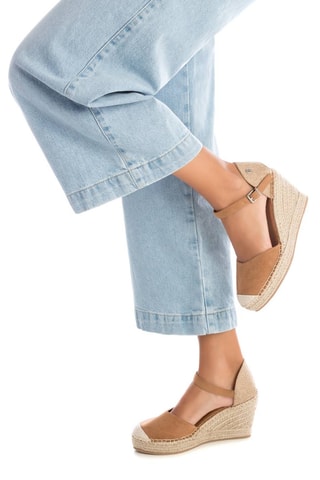 Espadrilles compensées - Camel