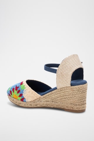 Espadrilles compensées - Bleu marine