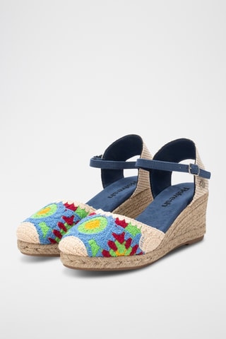 Espadrilles compensées - Bleu marine