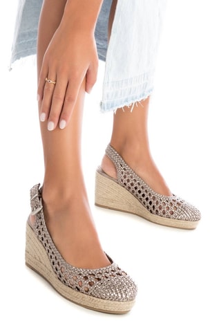 Espadrilles compensées - Doré