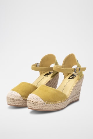 Espadrilles compensées - Vert olive