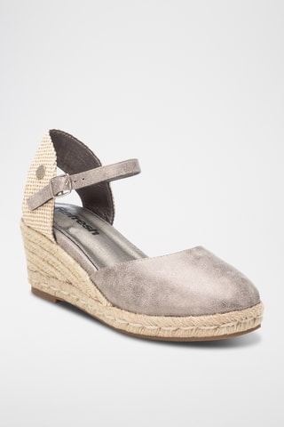 Espadrilles compensées - Argenté