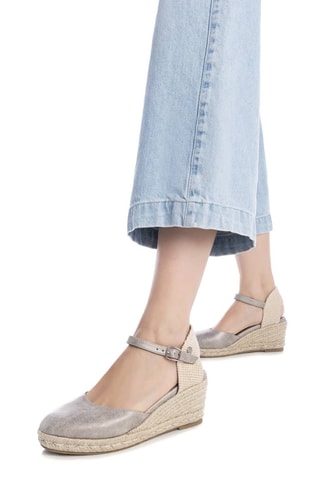 Espadrilles compensées - Argenté