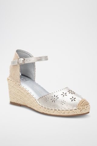 Espadrilles compensées - Argenté