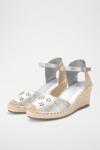 Espadrilles compensées - Argenté