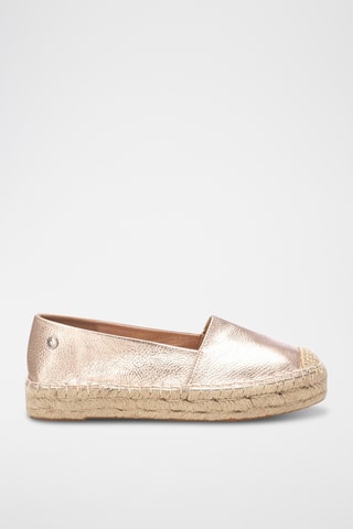 Espadrilles en cuir - Rose