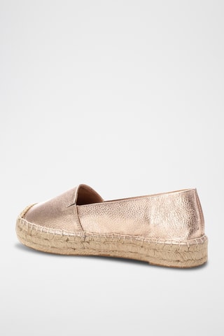Espadrilles en cuir - Rose