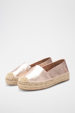 Espadrilles en cuir - Rose