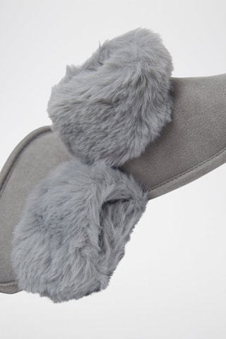 Chaussons fourrés - Gris