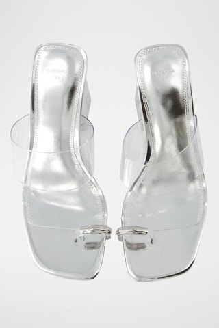 Sandalen met Hak - Zilverkleurig