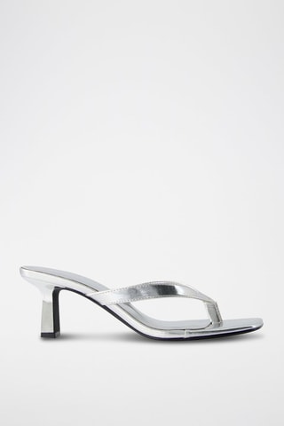 Sandalen met Hak - Zilverkleurig