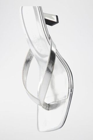 Sandalen met Hak - Zilverkleurig