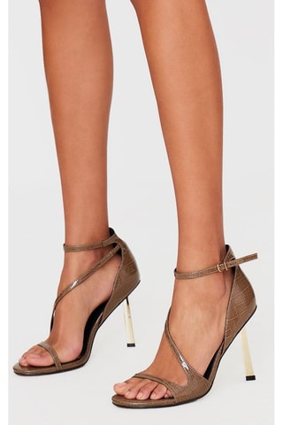 Sandales à talons - Vert olive- Pretty Little Thing