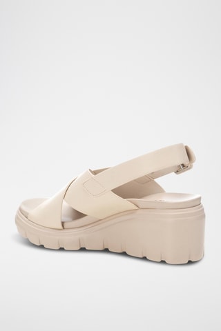 Sandales compensées - Blanc