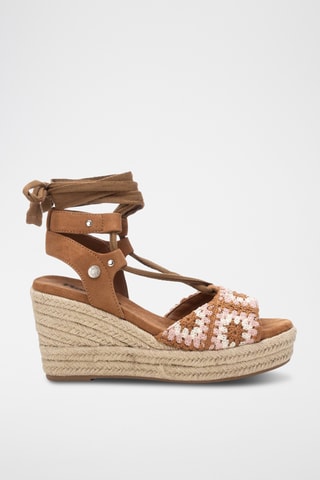 Sandales compensées - Camel