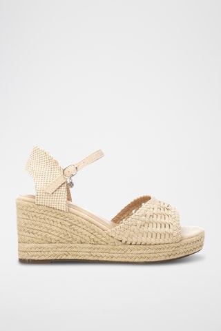 Sandales compensées - Beige