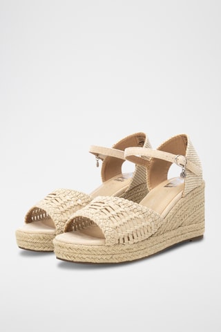 Sandales compensées - Beige