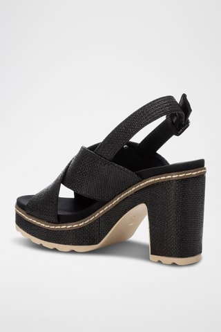 Sandales à talons - Noir