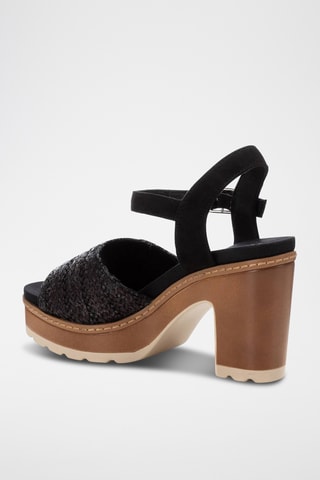 Sandales à talons - Noir