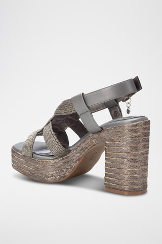 Sandale à talons - Taupe