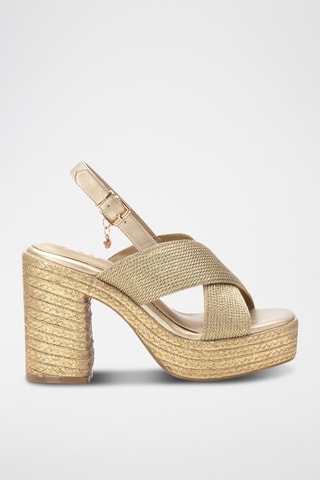 Sandale à talons - Doré