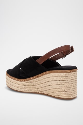 Sandales compensées - Noir