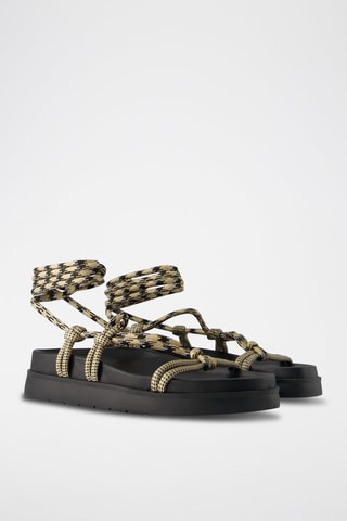 Platform Sandalen - Zwart