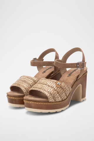 Sandales à talons - Taupe