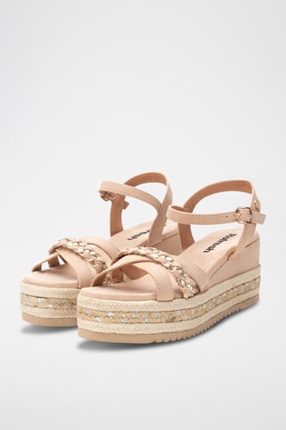 Sandales compensées - Nude