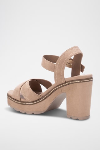 Sandales à talons - Beige