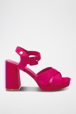 Sandales à talons - Fuchsia