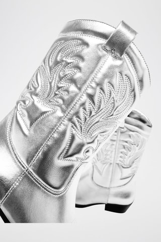 Cowboylaarzen - Zilverkleurig 