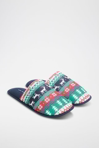 Pantoffels - Marineblauw