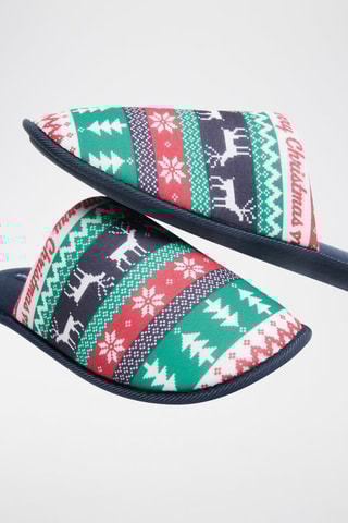 Pantoffels - Marineblauw