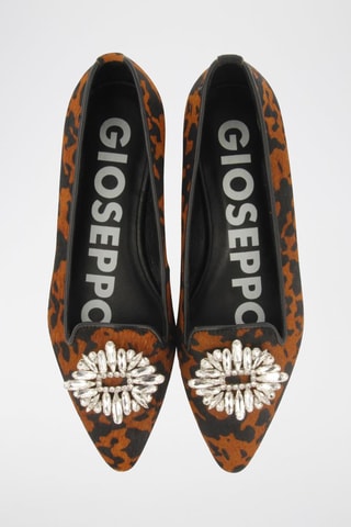 Ballerines en nubuck - Camel et noir- Gioseppo