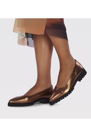 Ballerines en cuir - Doré- Gioseppo