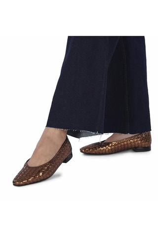 Ballerines en cuir - Doré- Gioseppo