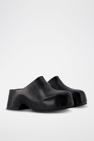 Clogs met Hak - Zwart