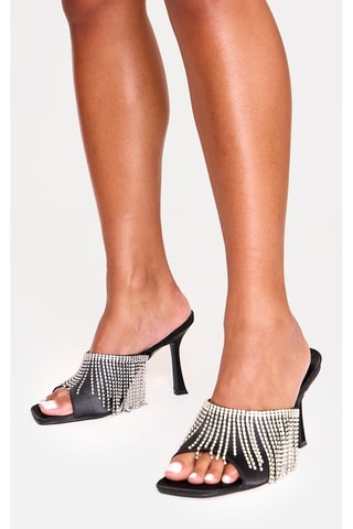 Mules à talons - Noir- Pretty Little Thing